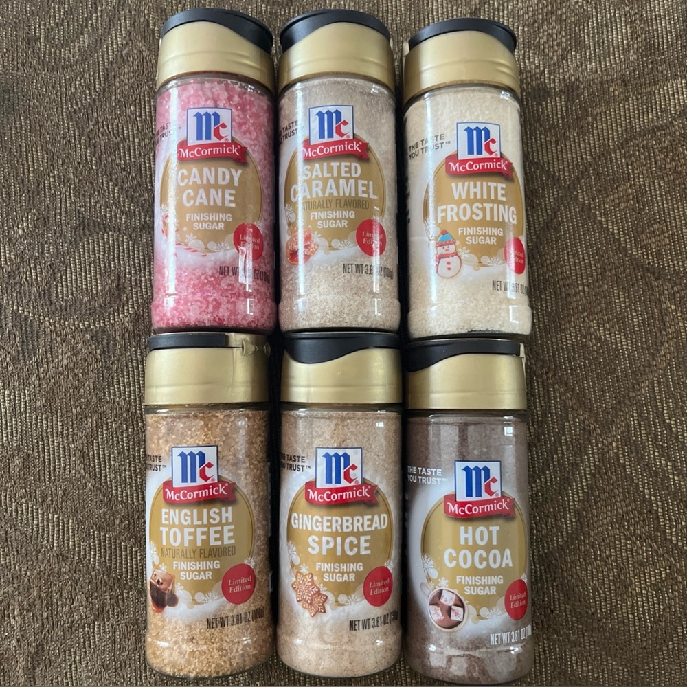 McCormick Limited Edition Finishing Sugar lot of 6
